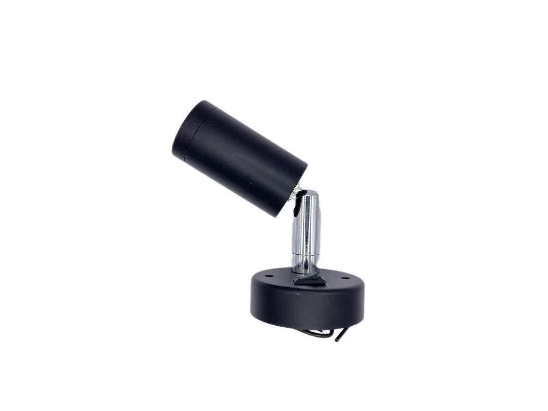 L890 – RV DESIGNER Reading Light, LED Bulb Swivel Surface Mount Black Housing With Switch